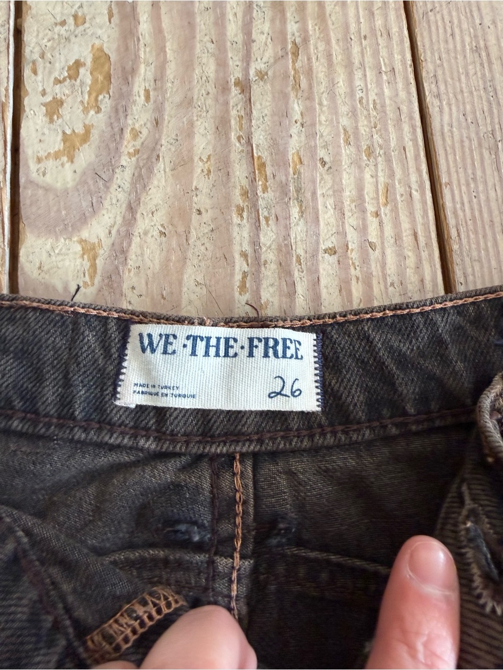 Free People Good Luck mid-rise barrel jeans size 26 - Picture 2 of 4